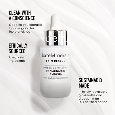SKIN RESCUE Pure Smooth Serum with 5% Niacinamide and Chebula