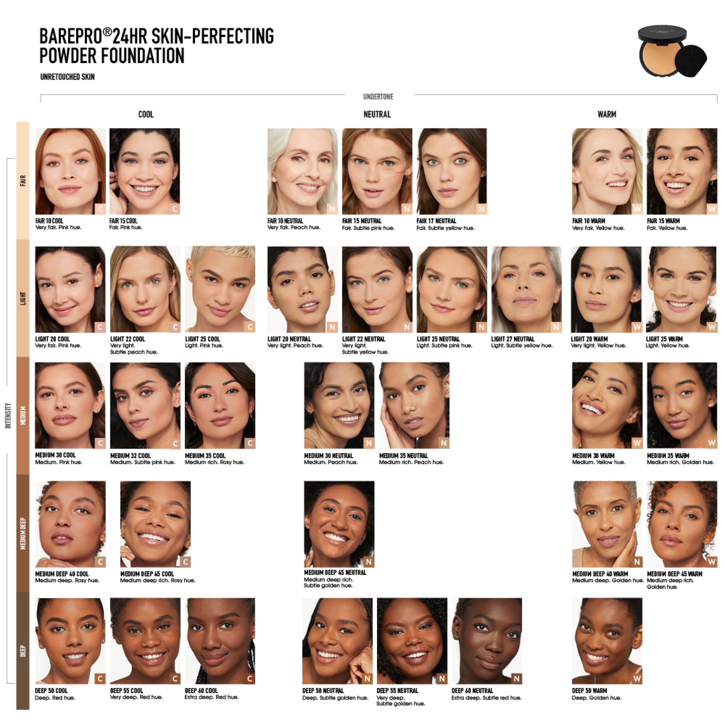 BAREPRO® 24HR Powder Foundation and Luxe Brush Bundle