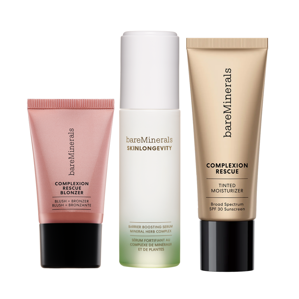 bareMinerals BARE beauty セット Amazon.com: bareMinerals 3-Piece Clean Beauty Gift Set, Includes 3