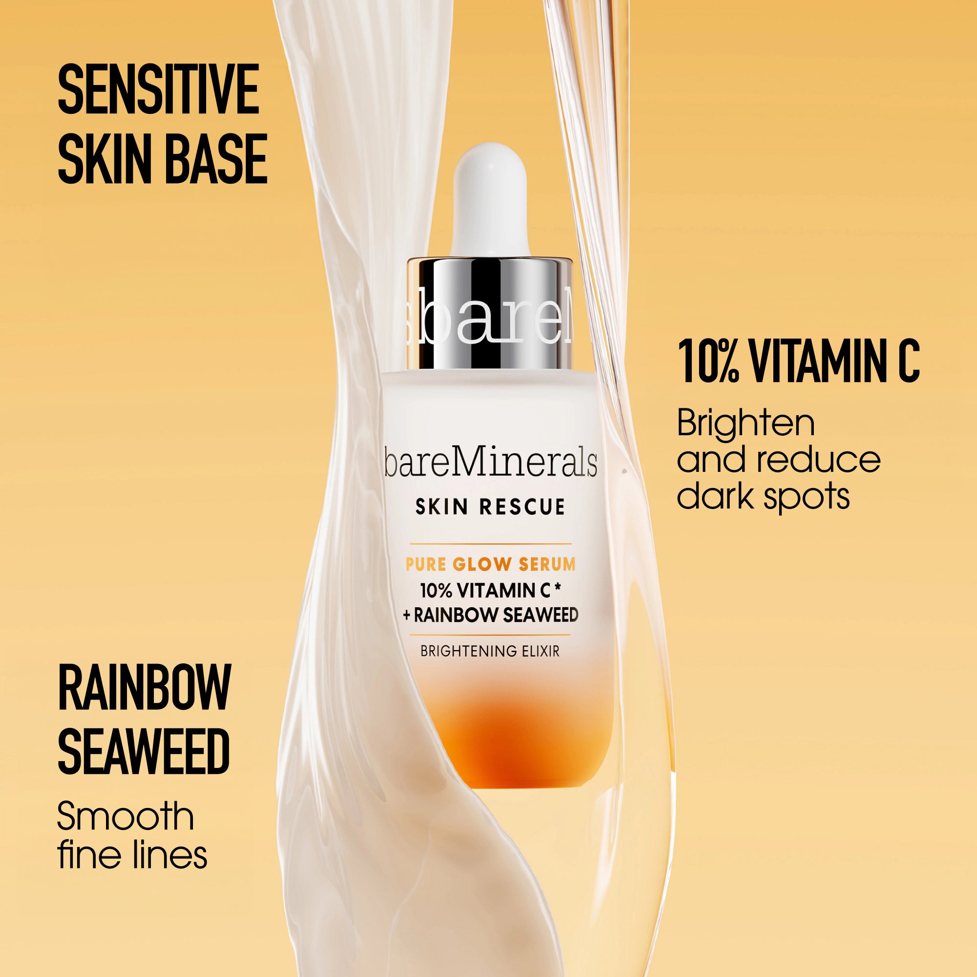 SKIN RESCUE Pure Glow Serum with 10% Vitamin C Complex and Rainbow Seaweed view 6