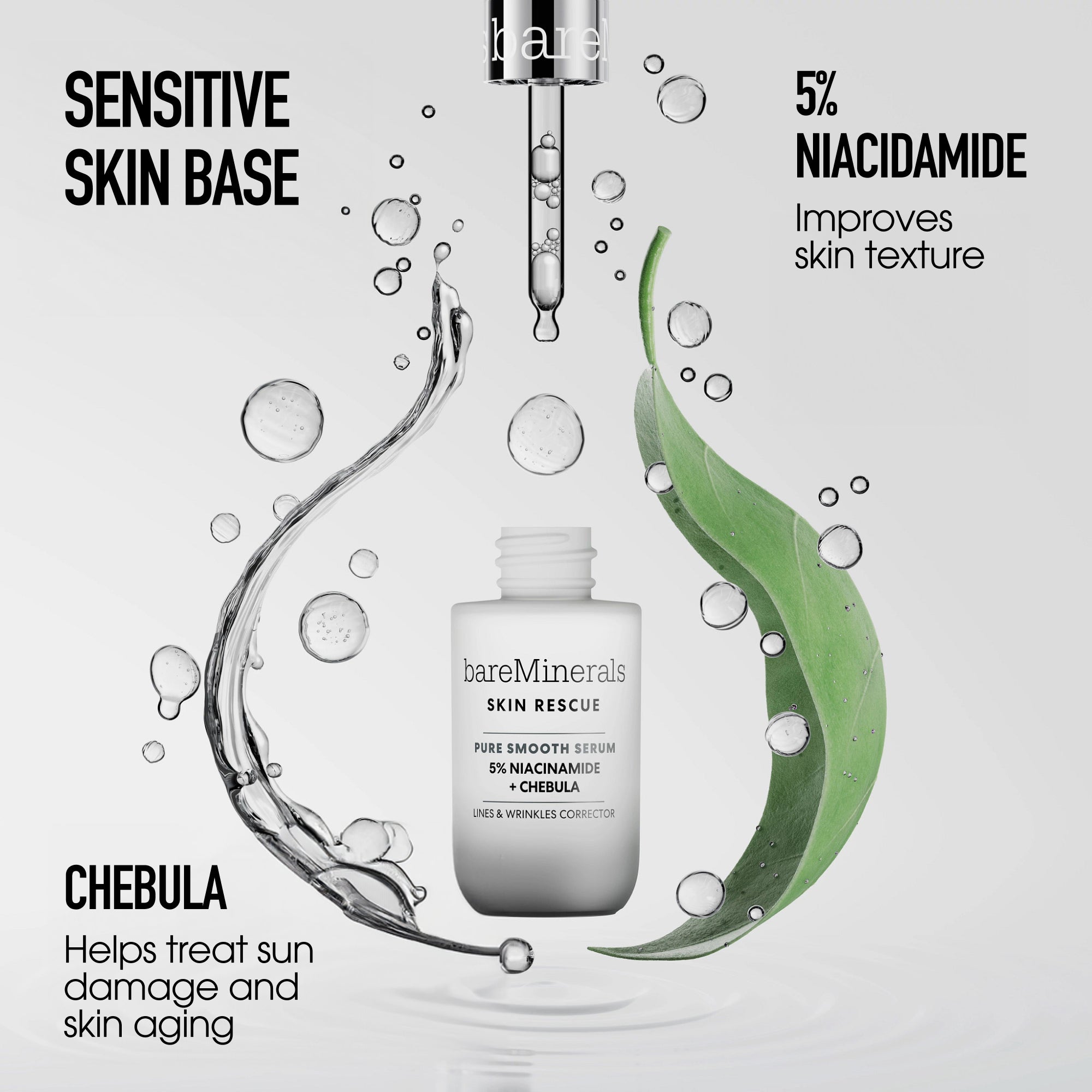 SKIN RESCUE Pure Smooth Serum with 5% Niacinamide and Chebula view 5