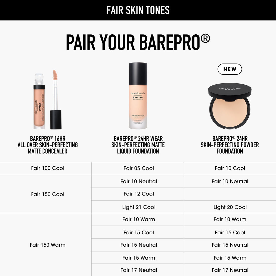 BAREPRO 24HR Powder Foundation Full Coverage Foundation