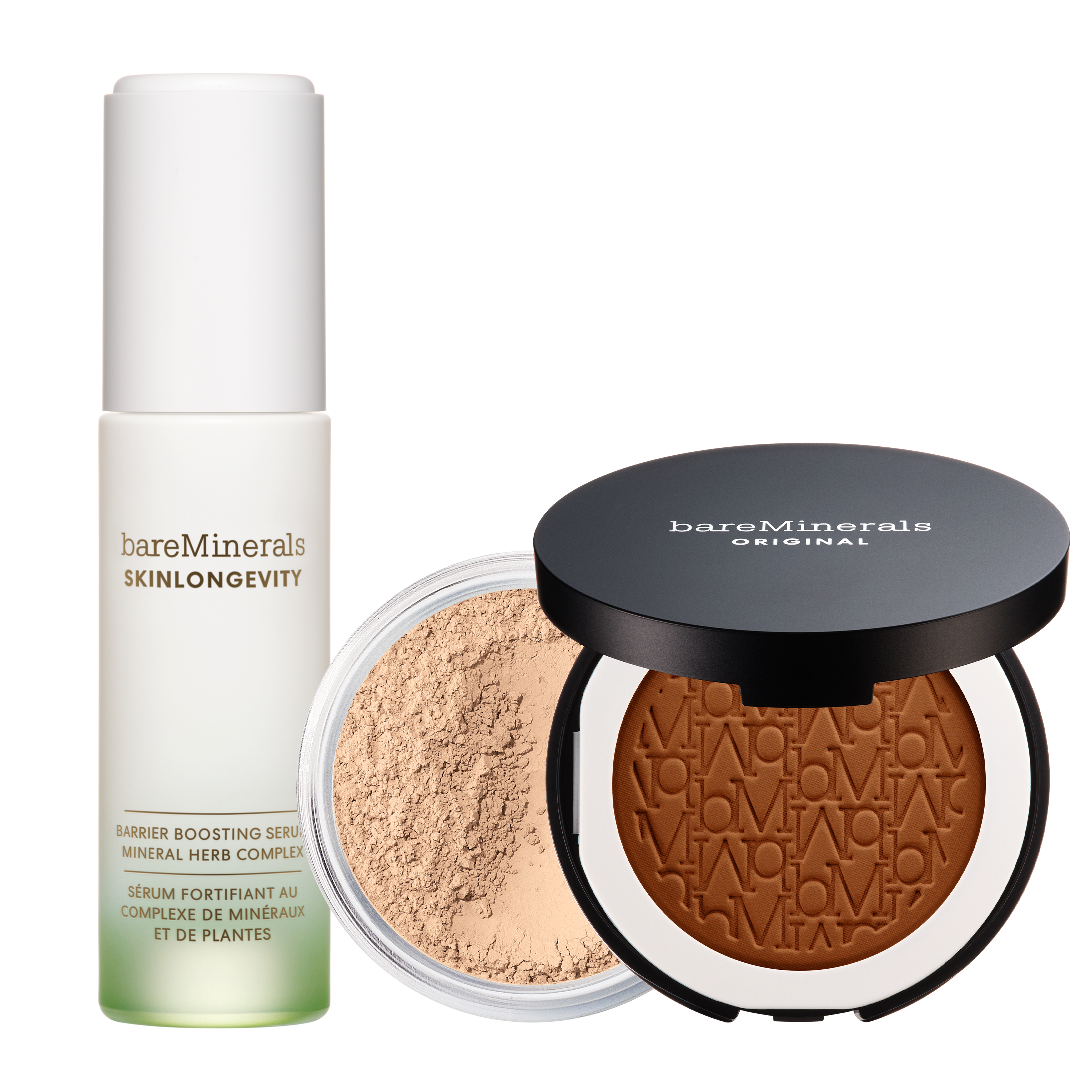 bareMinerals SKINLONGEVITY Serum and ORIGINAL Foundation