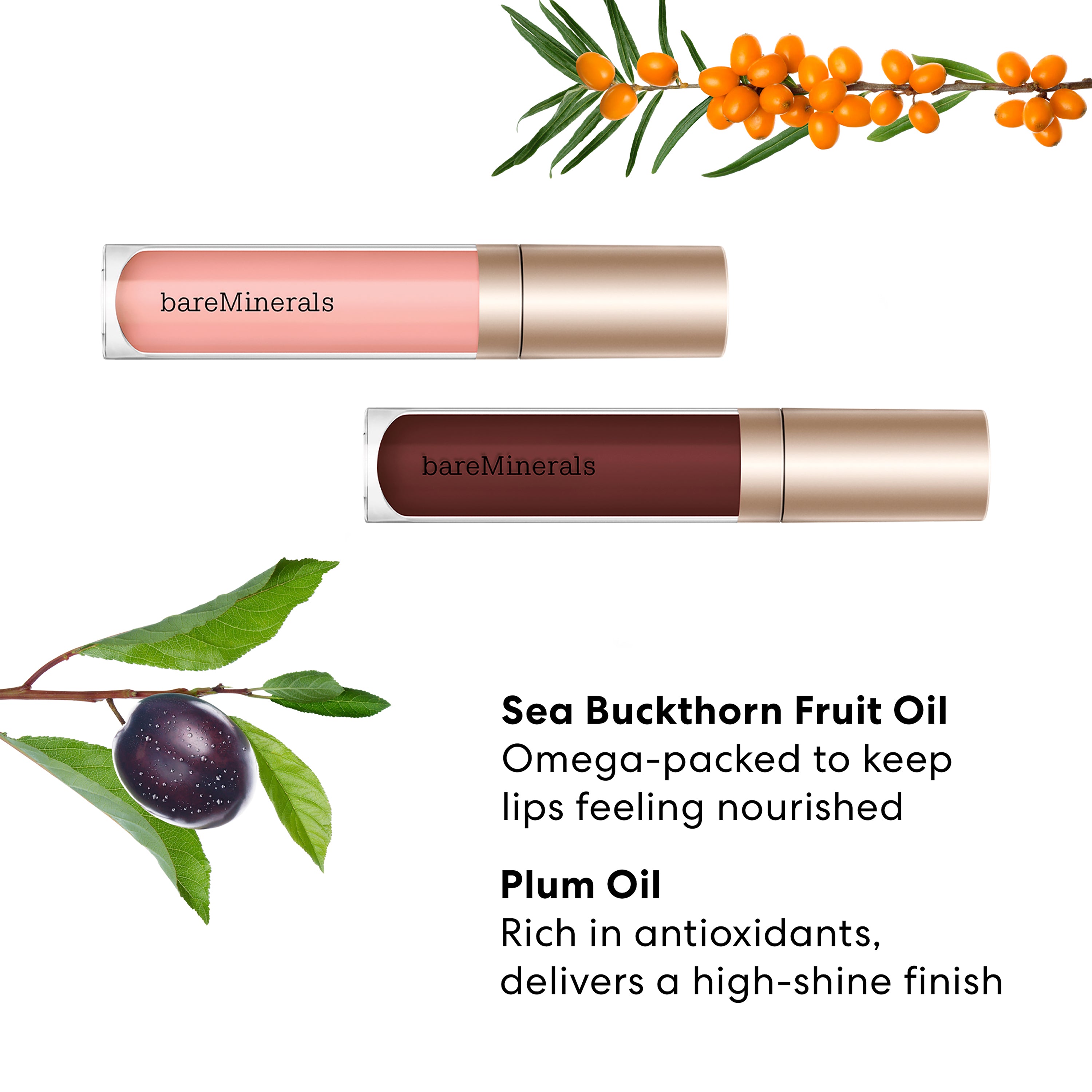 bareMinerals Gleam On Lip Gloss-Balm - Thumbnail 2