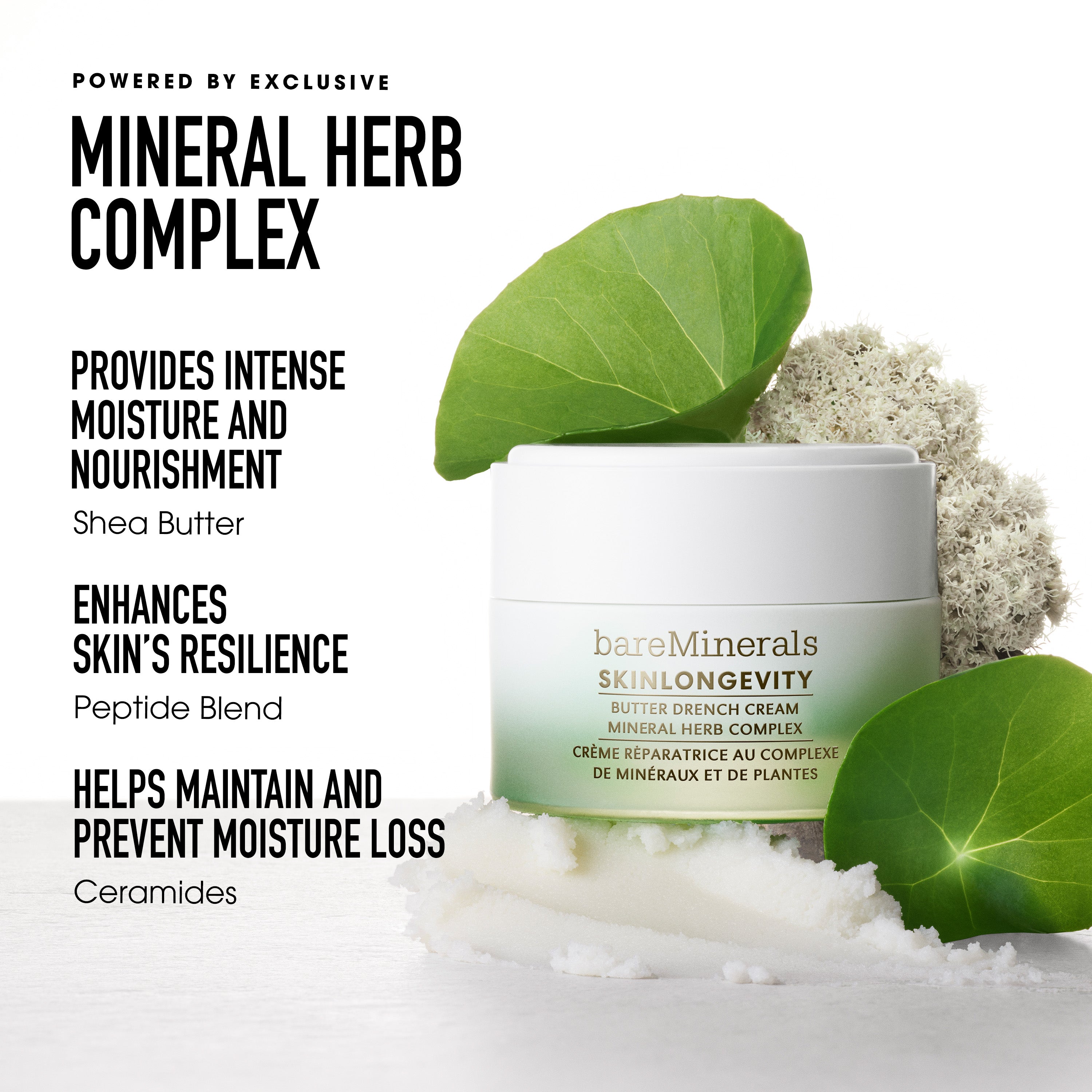 bareMinerals SKINLONGEVITY Face Cleanser and Cream