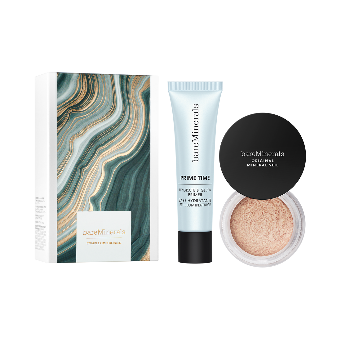 Prime & Set Duo | bareMinerals Holiday Complexion Kit Prime & Set Duo | bareMinerals Holiday Complexion Kit