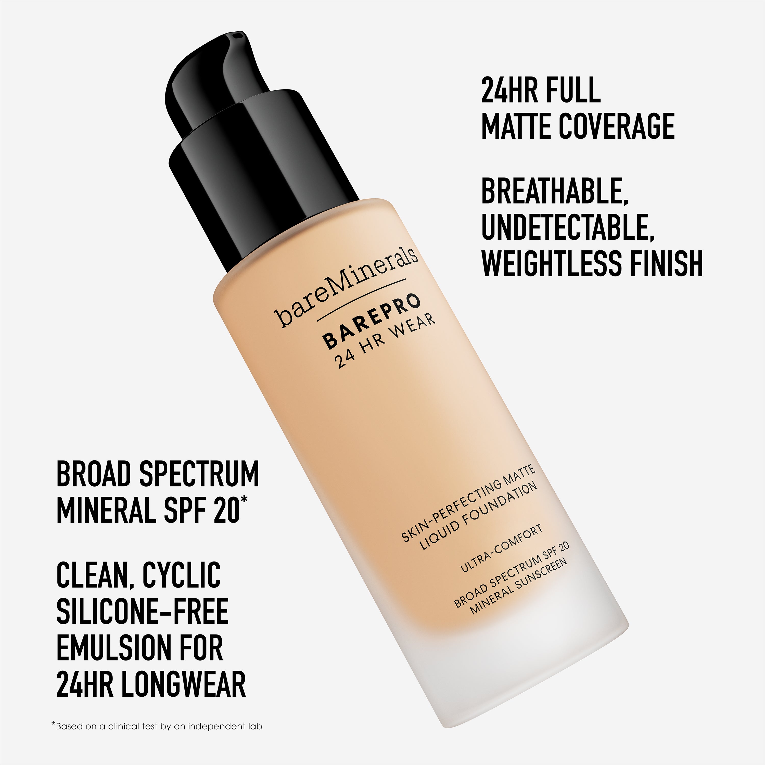 BarePro Skin-Perfecting Matte Liquid Foundation Mineral SPF 20