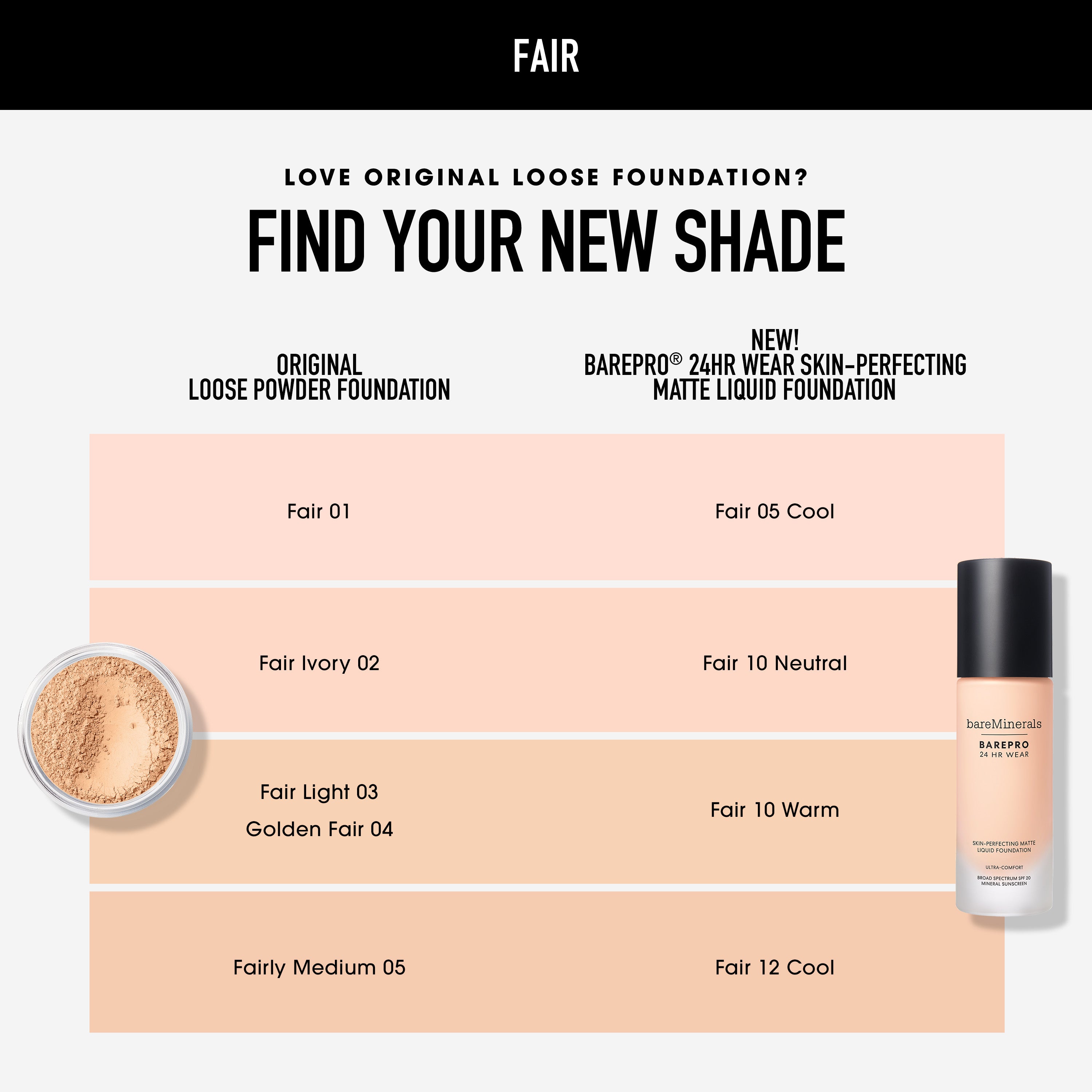 BarePro Skin-Perfecting Matte Liquid Foundation Mineral SPF 20