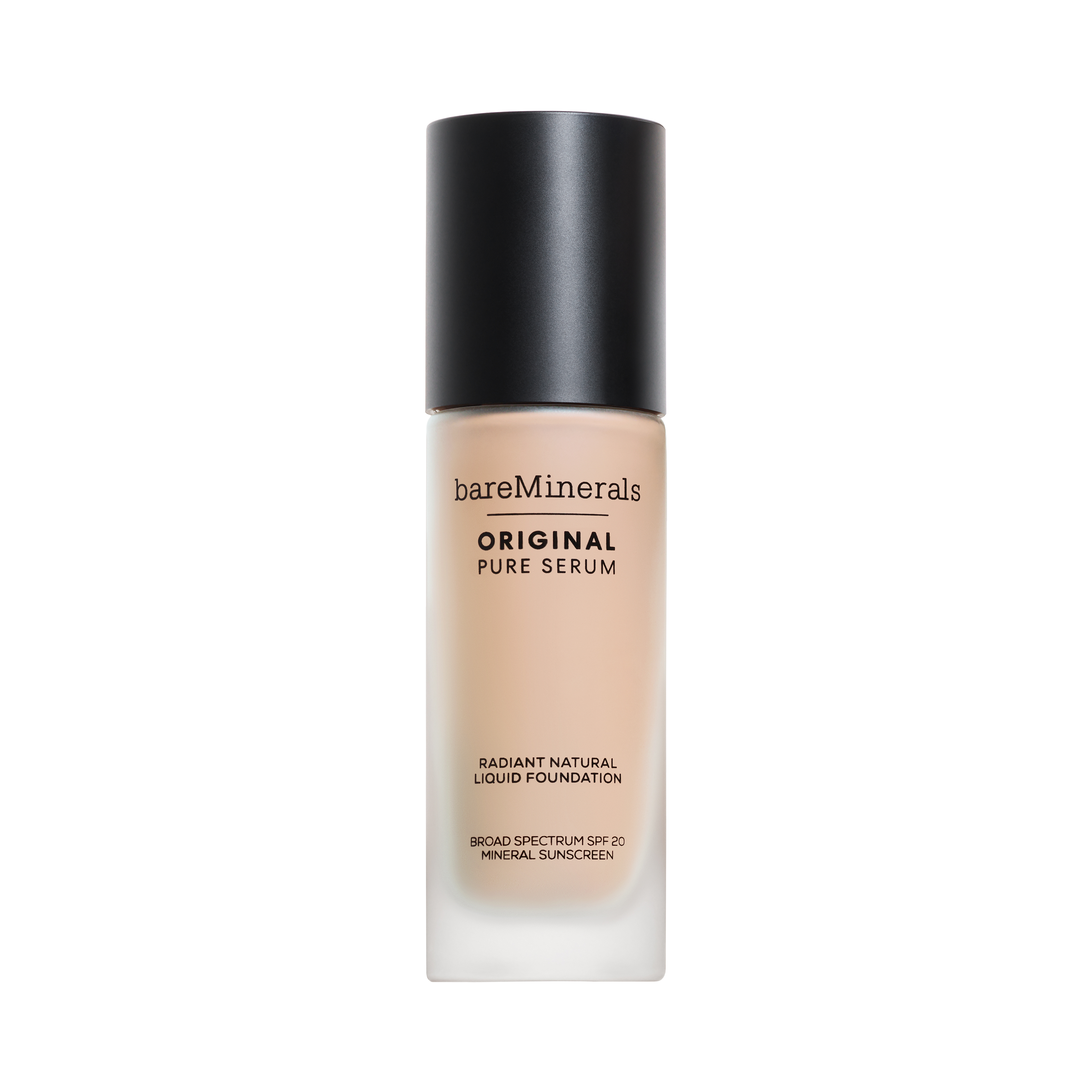 ORIGINAL Pure Serum Radiant Natural Liquid Foundation Mineral SPF 20 view 1