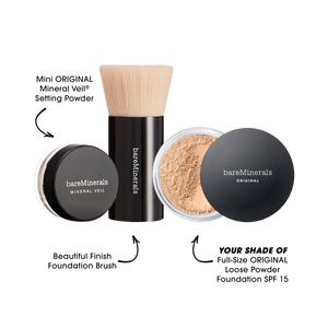 bareMinerals ORIGINAL パウダーファンデーション 3個セット The Original Get Started® Kit 3-Piece Mineral Makeup Set