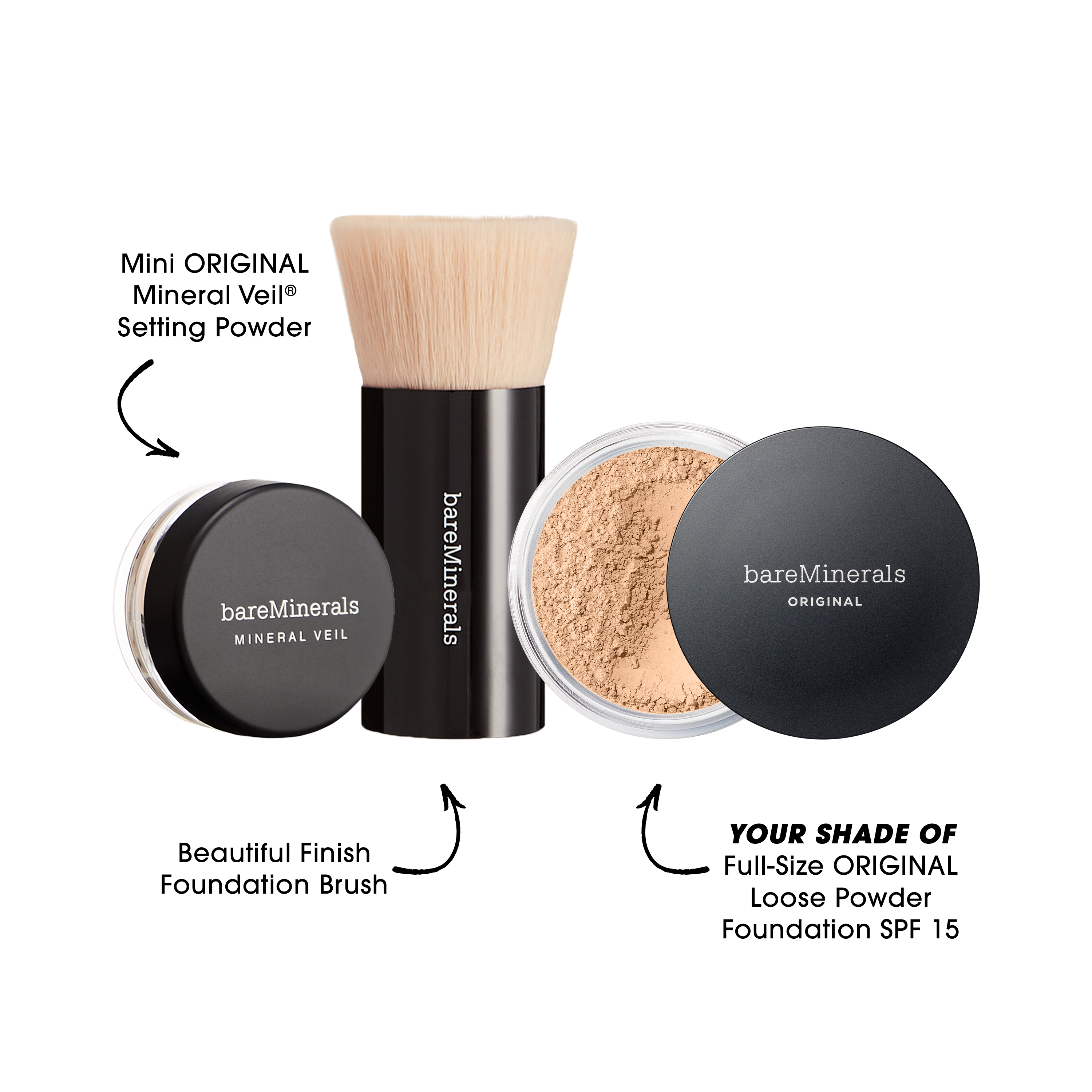 The Original Get Started® Kit 3-Piece Mineral Makeup Set