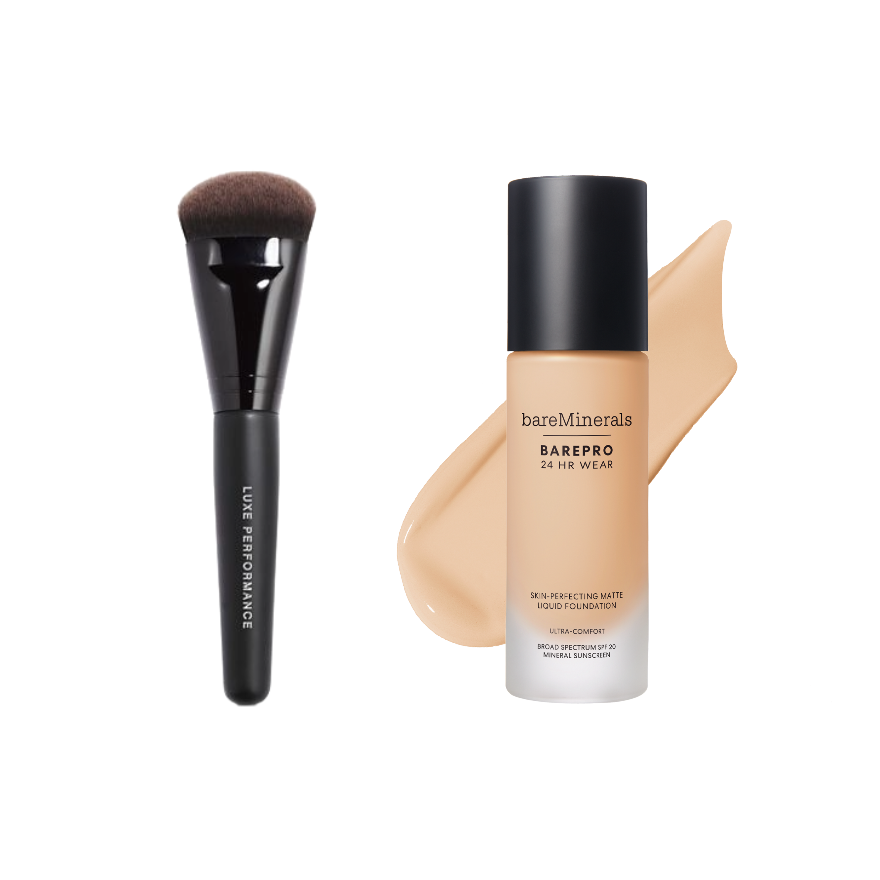 BAREPRO® Liquid Foundation & Luxe Brush Set view 1