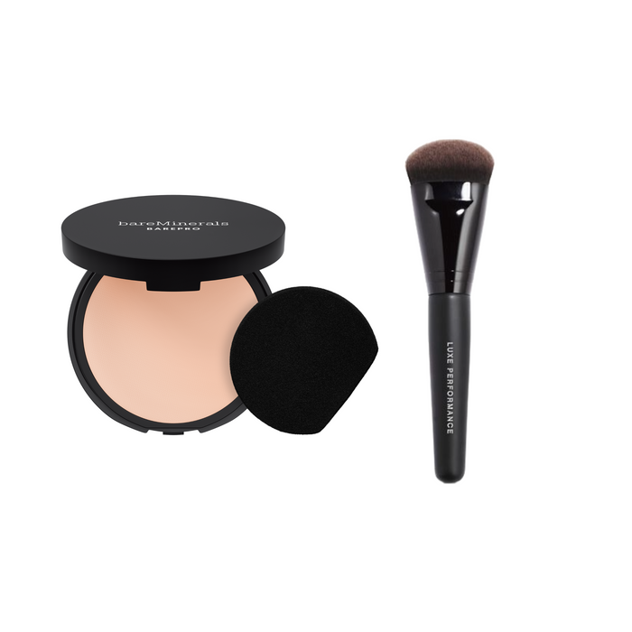 BAREPRO® 24HR Powder Foundation and Luxe Brush Bundle